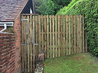 Bespoke picket style gate by Vincent Fencing