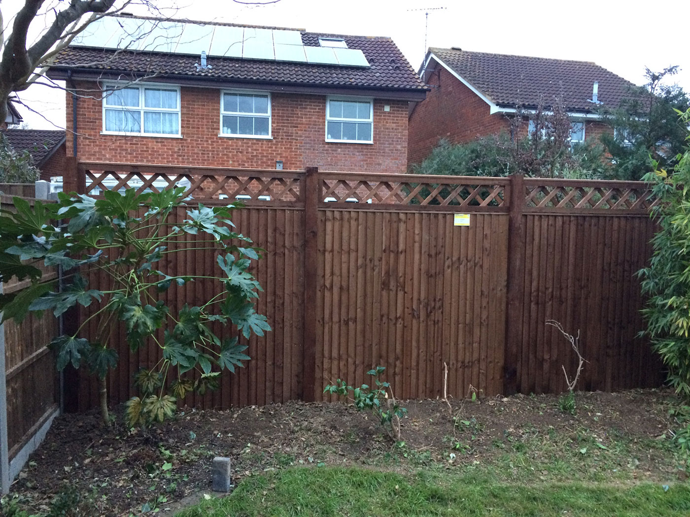 Panels with trellis by Vincent Fencing